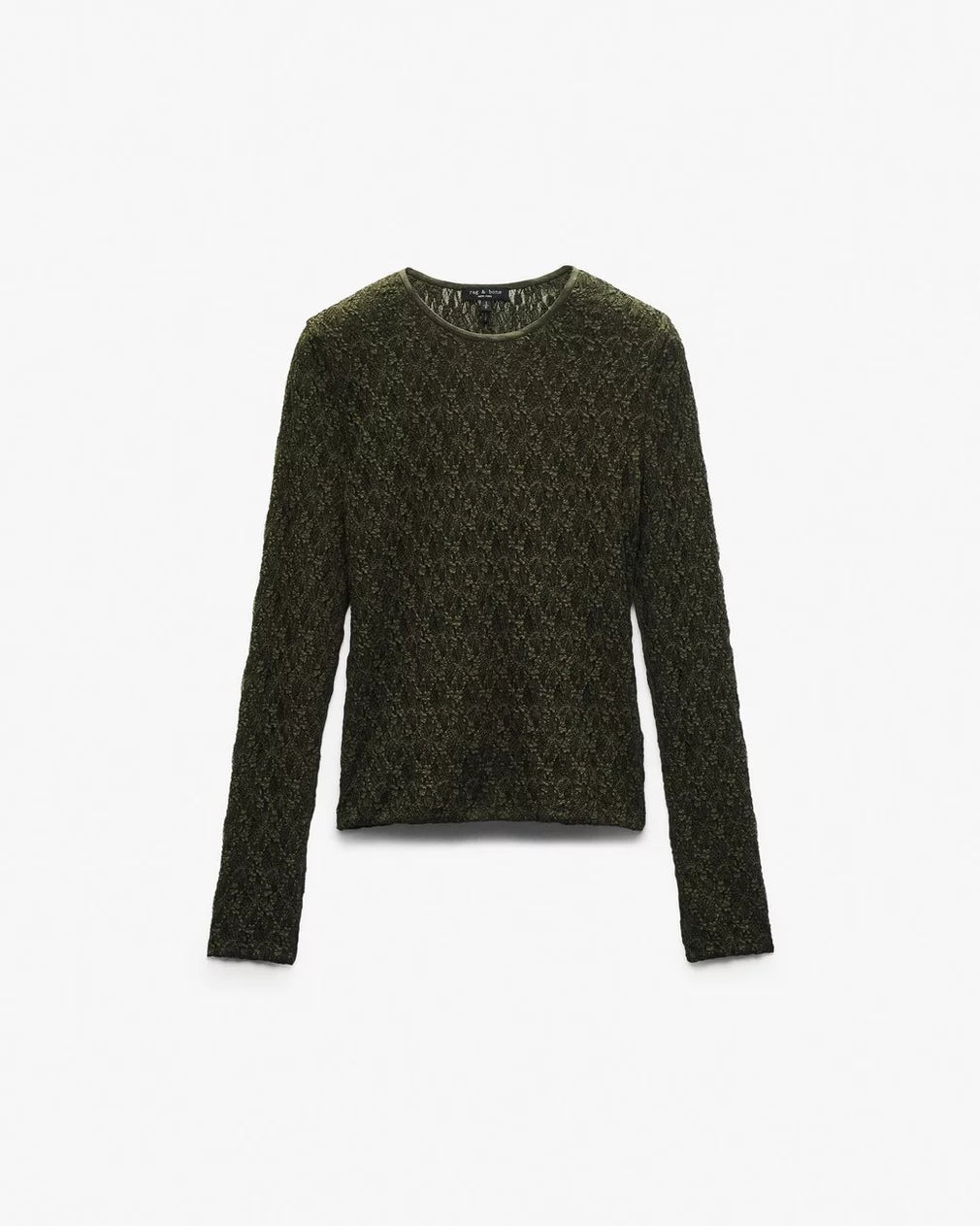 Ellie Lace Top - Army by Rag & Bone — view 5