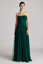 Two Tiered Tulle Gown - Green by Zac Posen | 25 South Boutiques