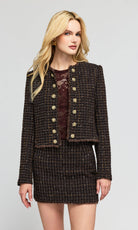 Generation Love Tiffany Tweed Jacket - Brown Multi, view 5
