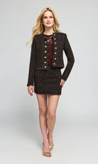 Generation Love Tiffany Tweed Jacket - Brown Multi, view 4