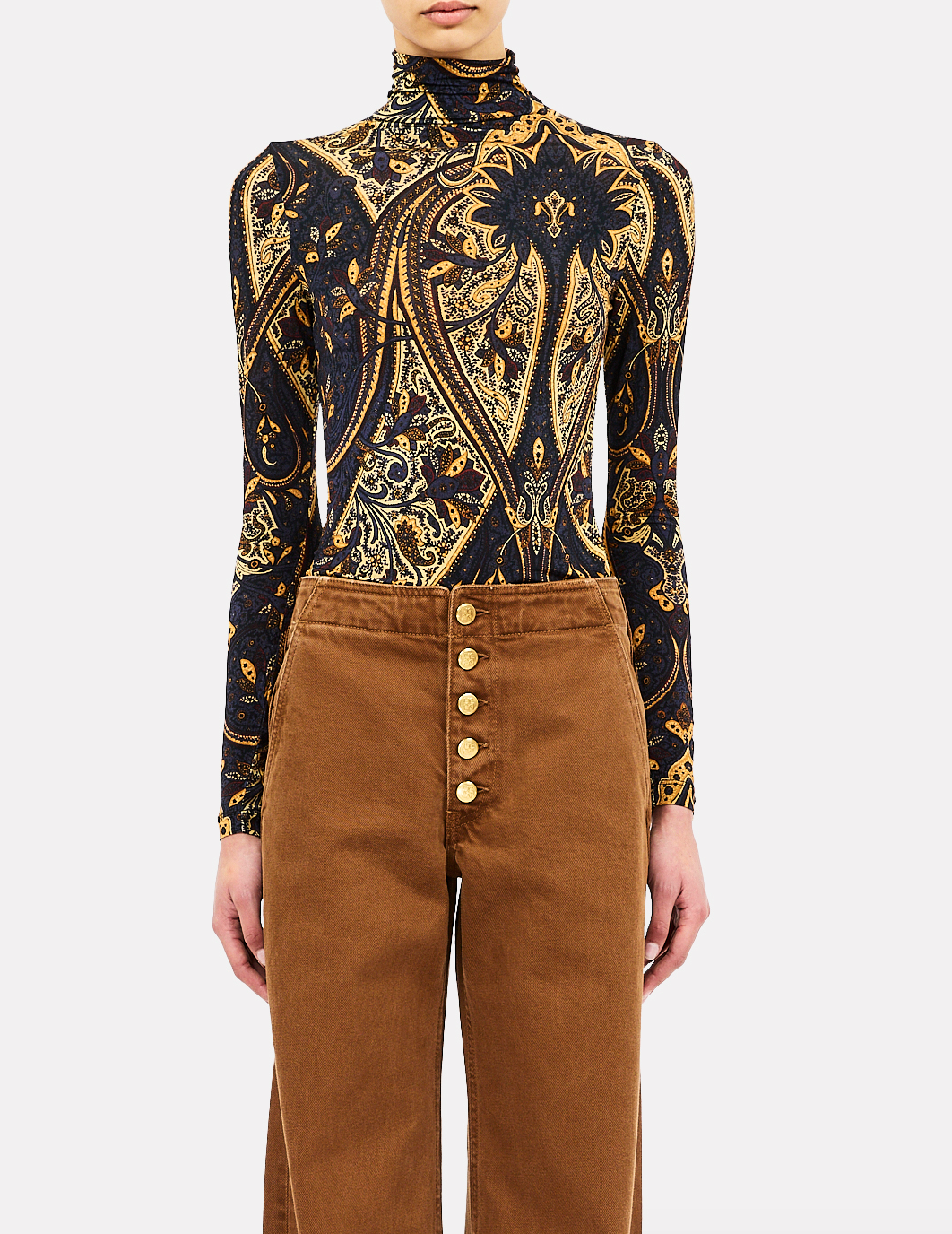 Aurelia Long Sleeve Jersey Top - Twilight Paisley by Ulla Johnson | 25 South Boutiques