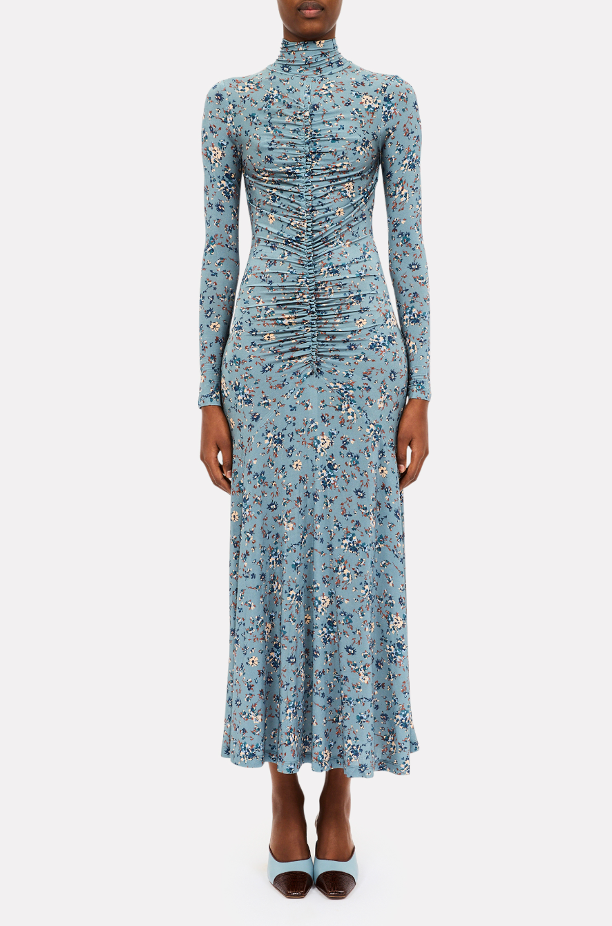Ida Long Sleeve Jersey Dress - Celeste Floral by Ulla Johnson | 25 South Boutiques