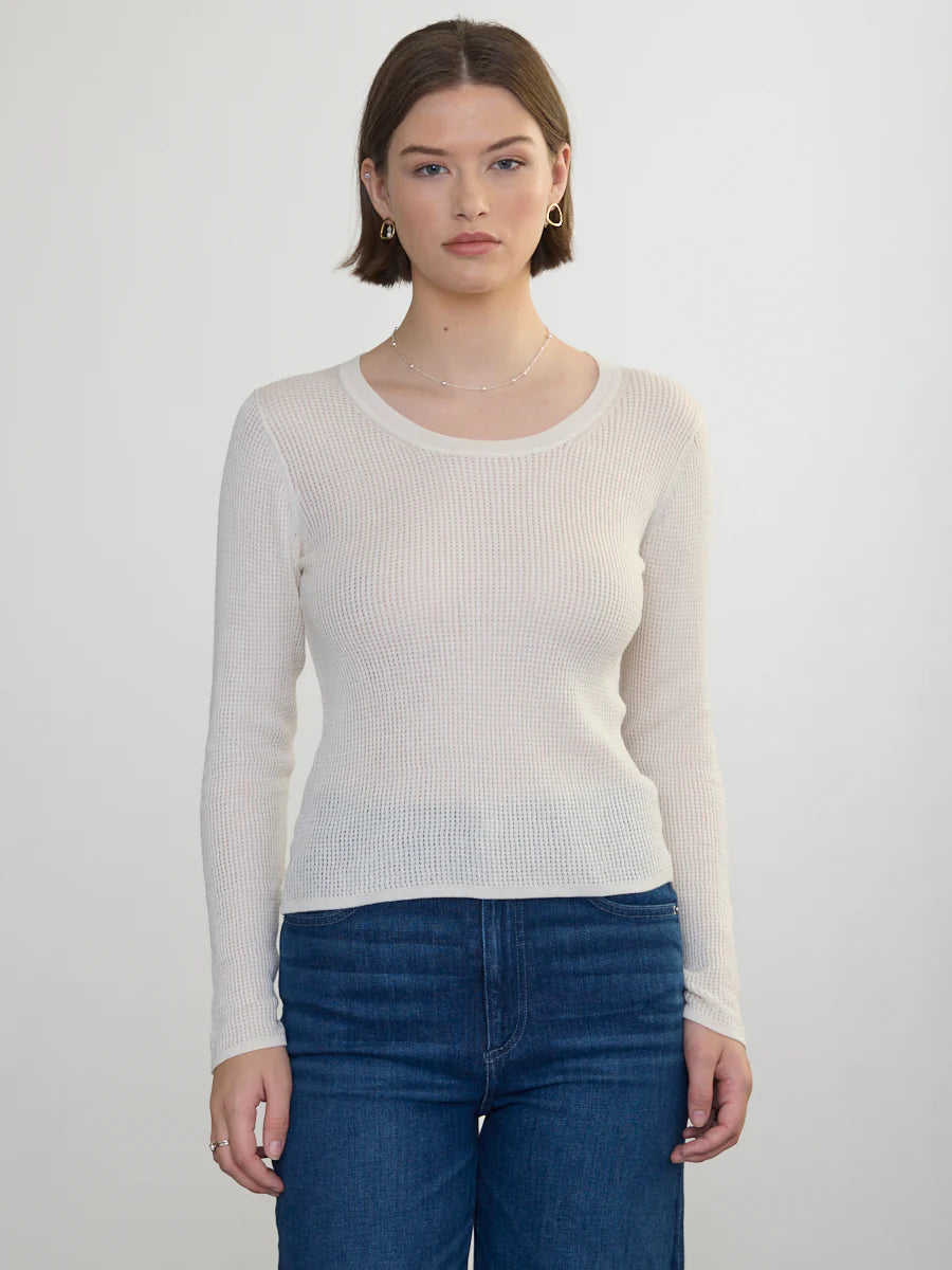 Scoop Neck Pullover - Ivory by Margaret O'Leary | 25 South Boutiques