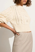 Alanna Knit Sweater - Off White by Faithfull the Brand — alternate view