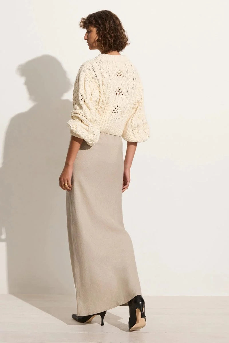 Alanna Knit Sweater - Off White by Faithfull the Brand — view 7
