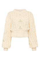 Alanna Knit Sweater - Off White by Faithfull the Brand — view 8