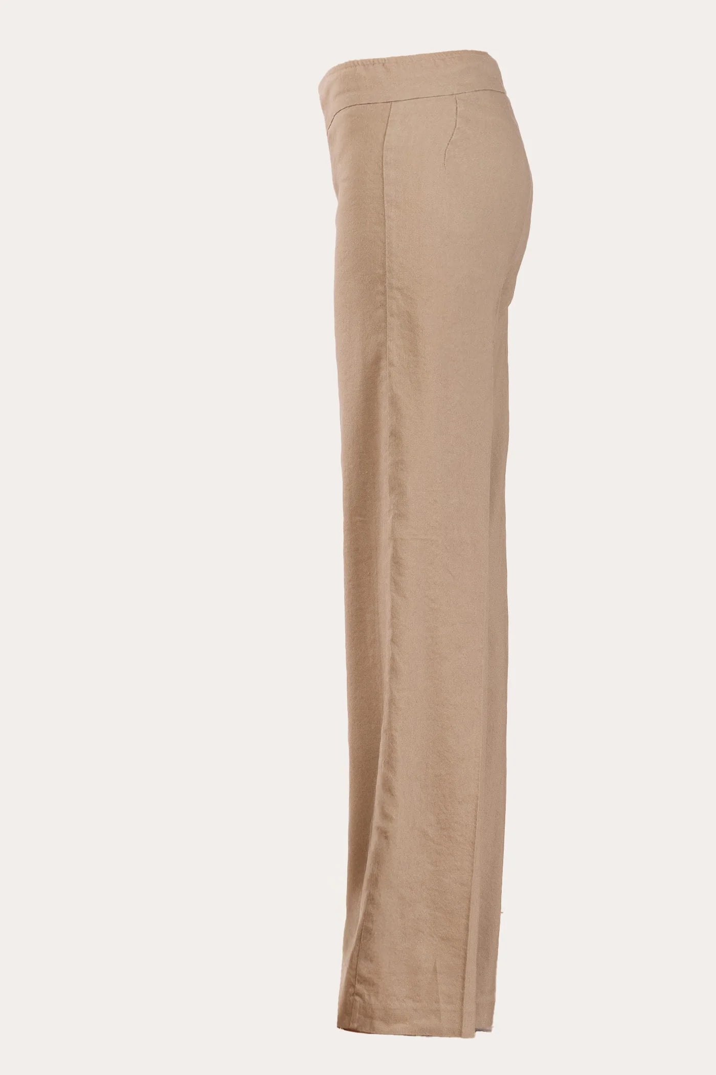 Flavia Linen Pants - Khaki by Avenue Montaigne — view 4