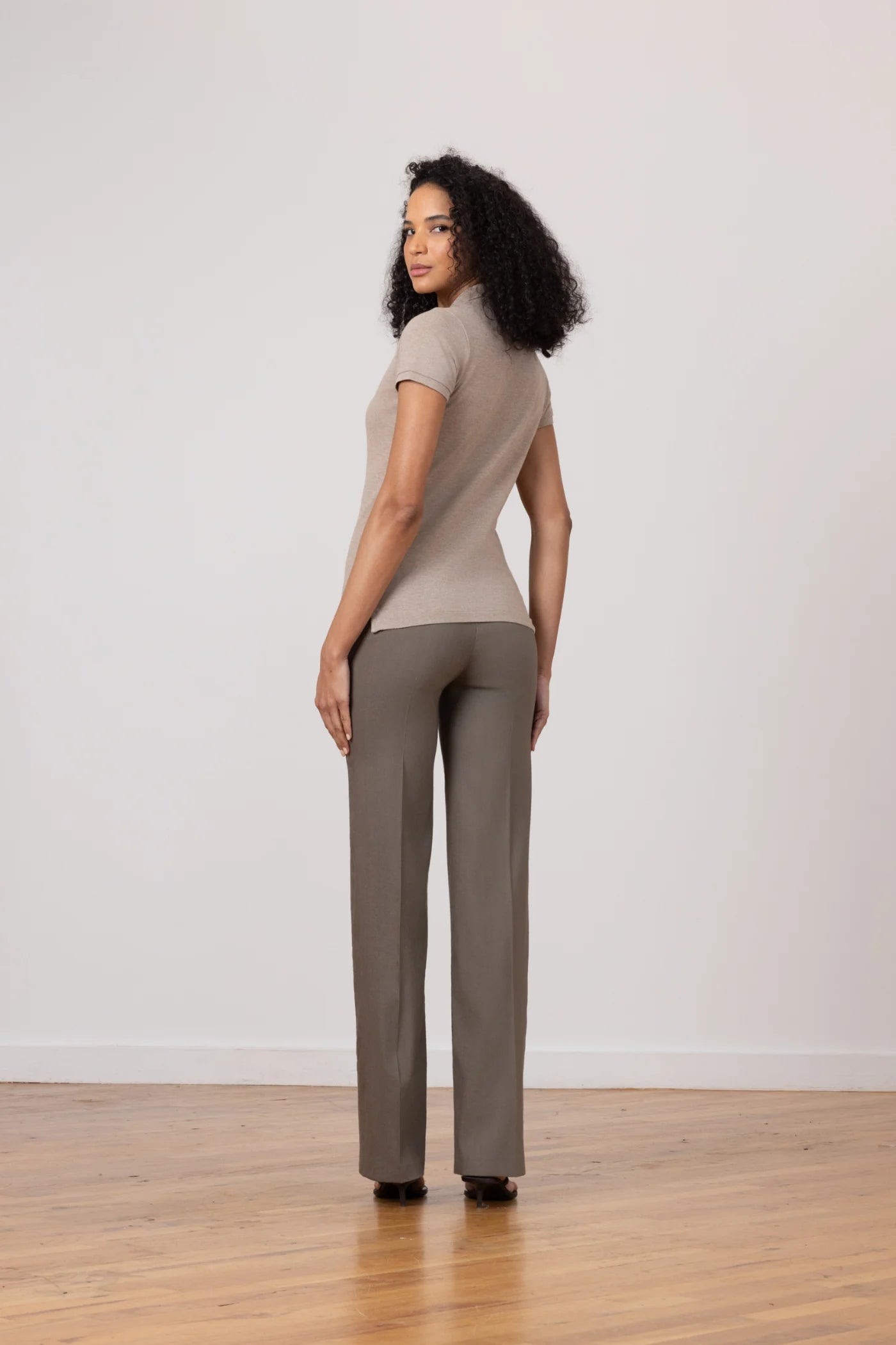 Flavia Linen Pants - Moss by Avenue Montaigne — view 4
