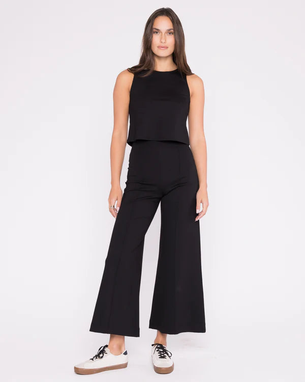 Ponte Knit Tank Top - Black by Ripley Rader — alternate view