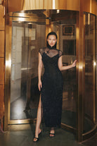 Sau Lee Ann Crystal Dress - Black, view 6
