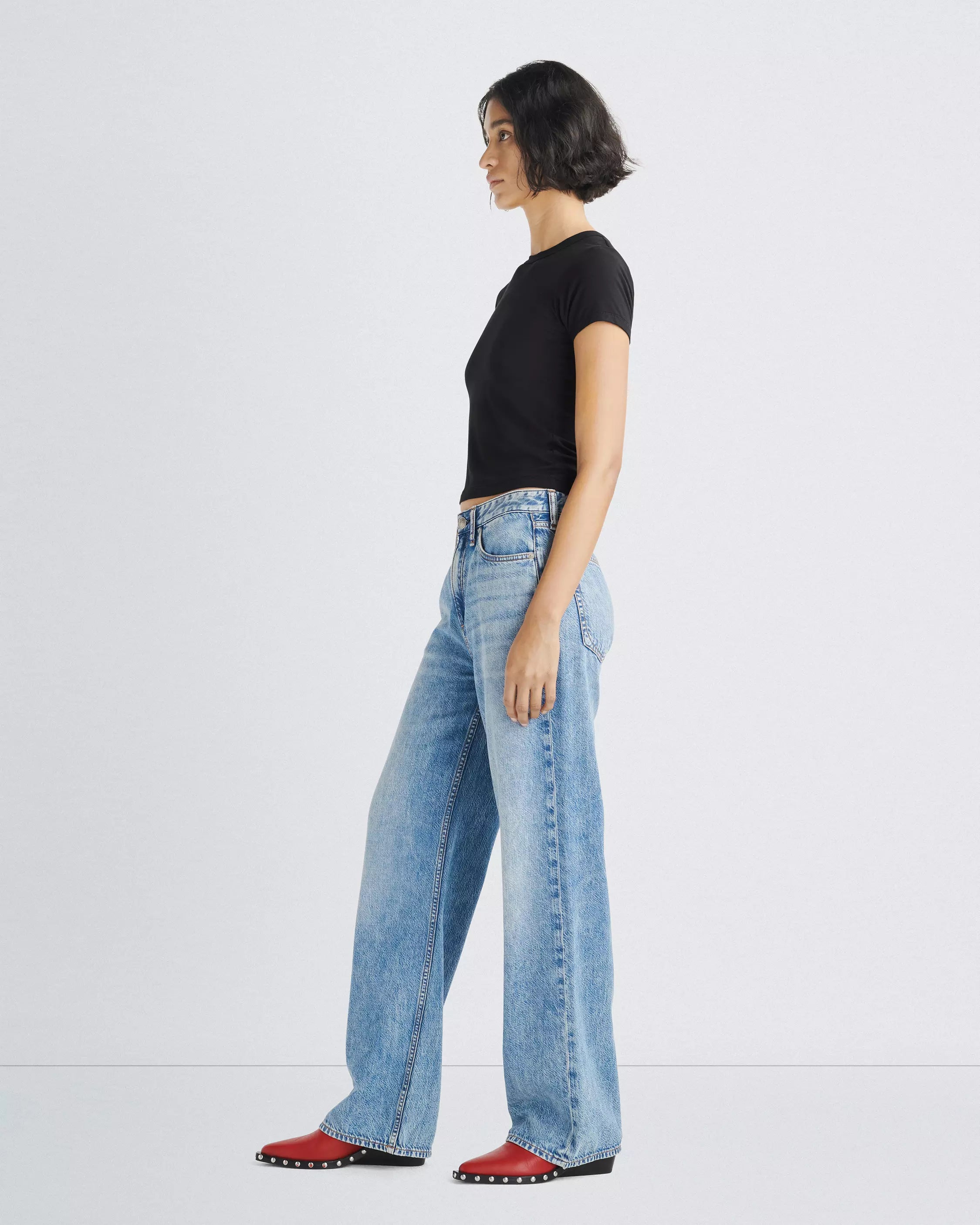 Featherweight Logan Wide Leg Pant - Audrey by Rag & Bone — alternate view