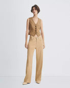 Featherweight Logan Wide Leg - Beige by Rag & Bone — view 3