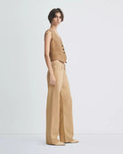 Featherweight Logan Wide Leg - Beige by Rag & Bone — alternate view