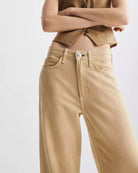 Featherweight Logan Wide Leg - Beige by Rag & Bone — view 5