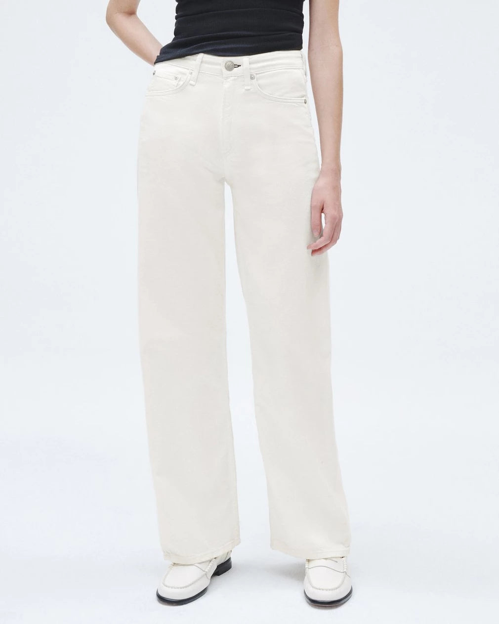 Featherweight Logan Wide Leg - Ecru by Rag & Bone — alternate view