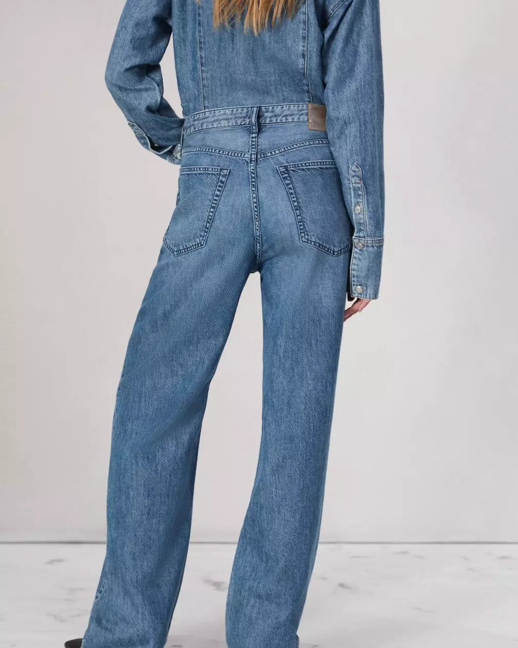 Featherweight Logan Wide Leg Jean - River by Rag & Bone — view 4