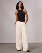 Featherweight Wide-Leg Sofie Jean - Ecru by Rag & Bone | 25 South Boutiques