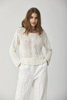 Luxury Knit Pullover - Natural by Kristensen — view 3