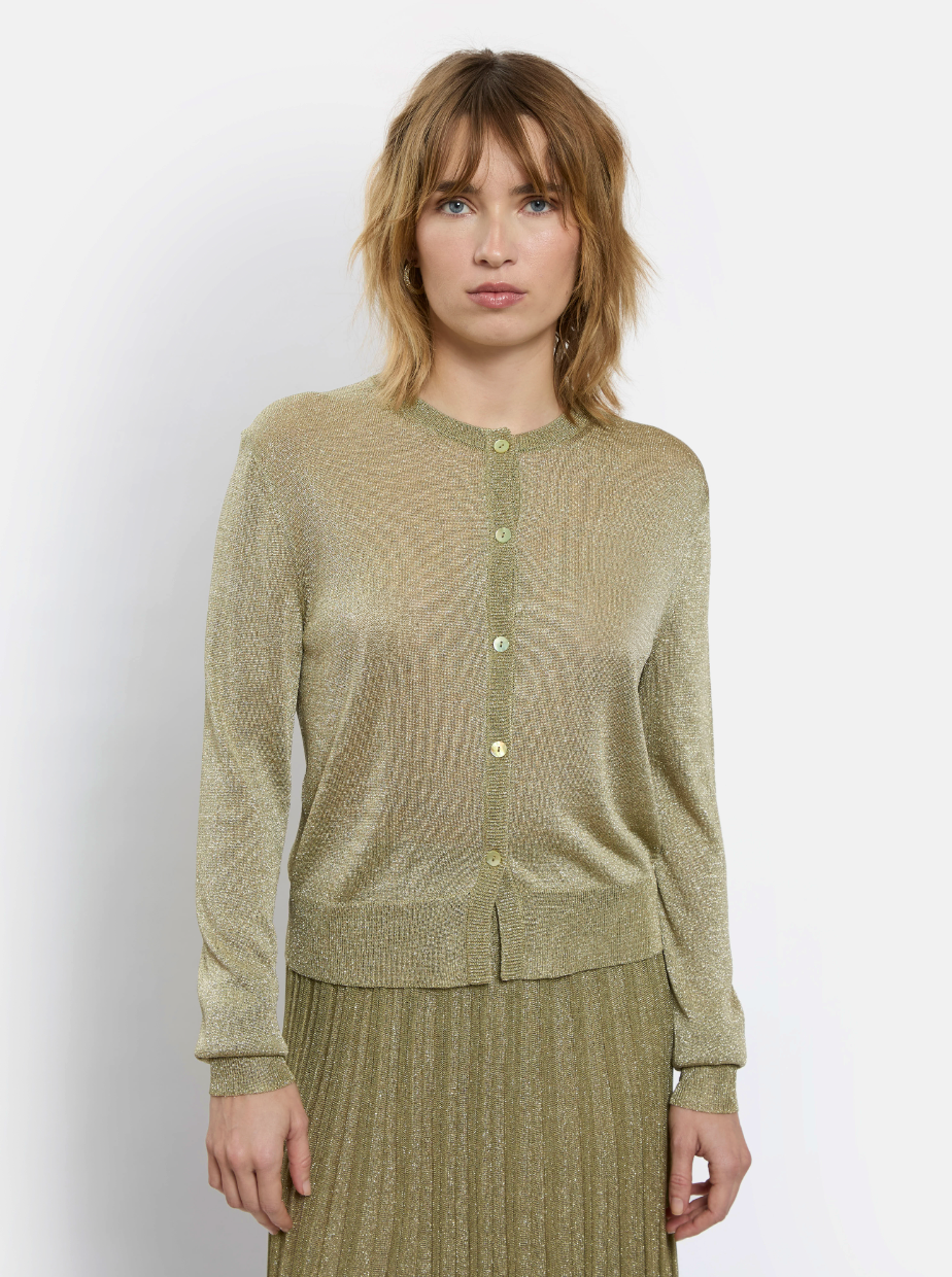 Gala Court Cardigan - Olive Green by Maison Lurex | 25 South Boutiques