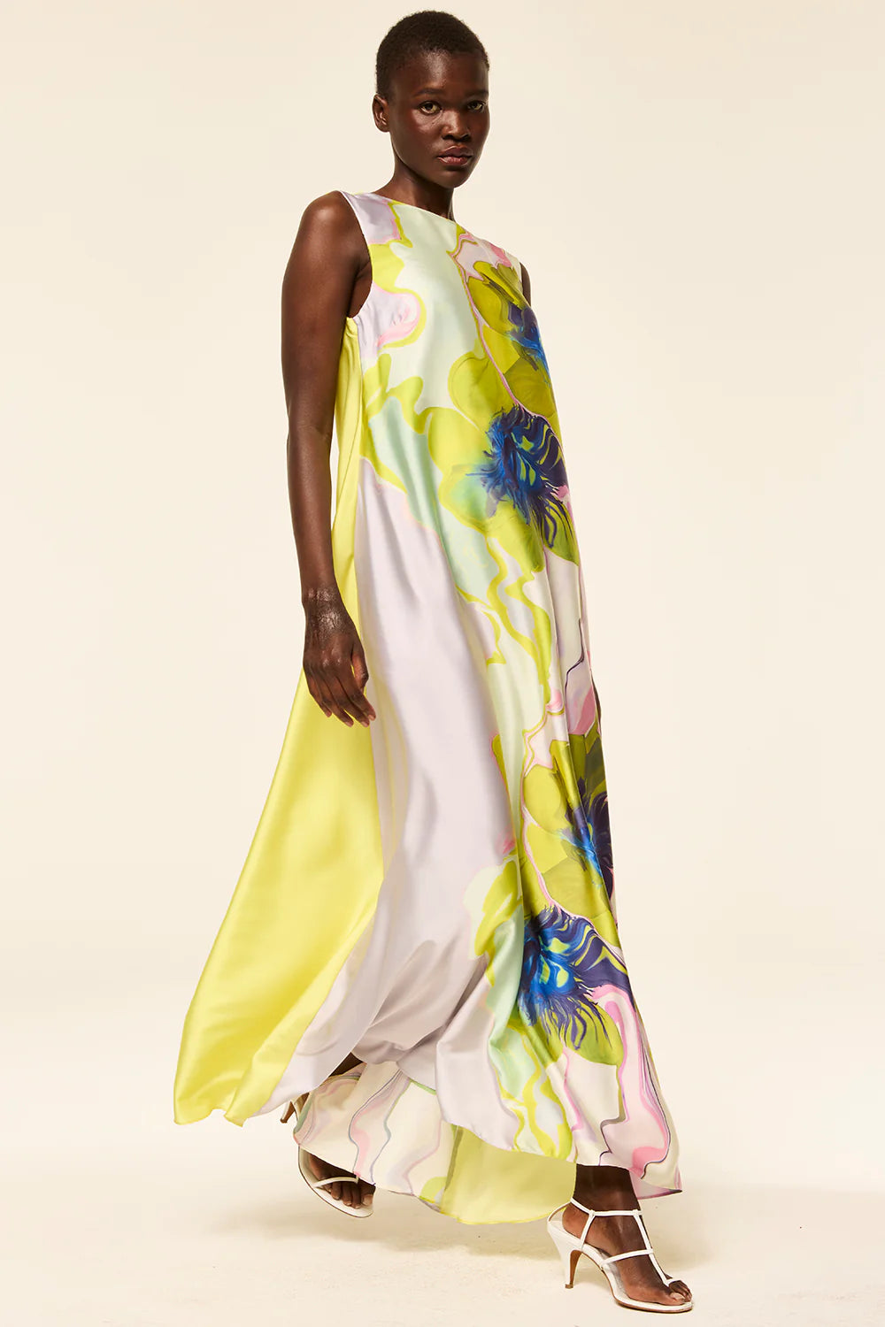 Sylvie Dress - Marble Flora by Misa — view 4