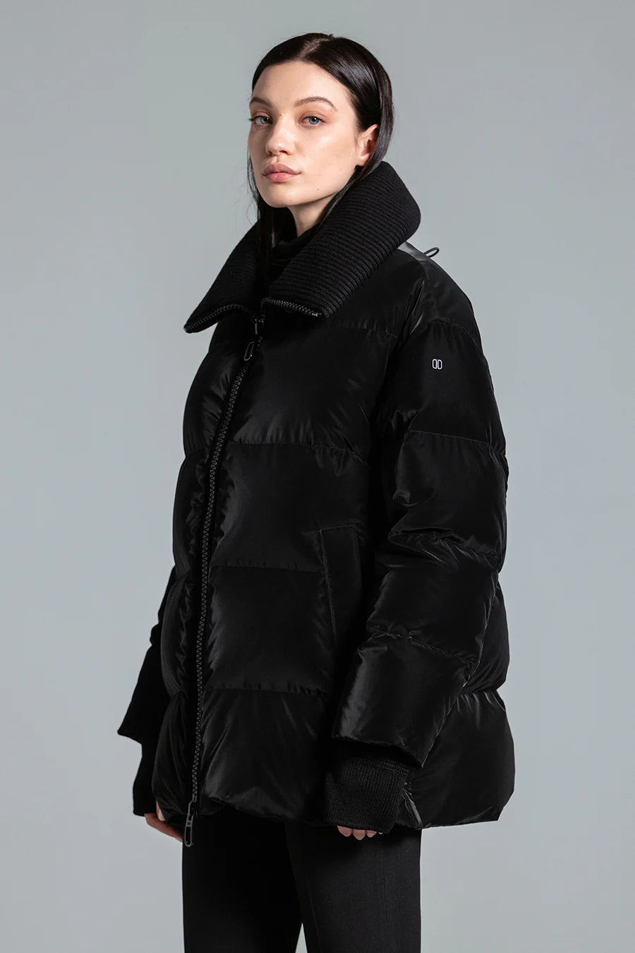 Glossy Down Jacket - Black by Duno — view 3