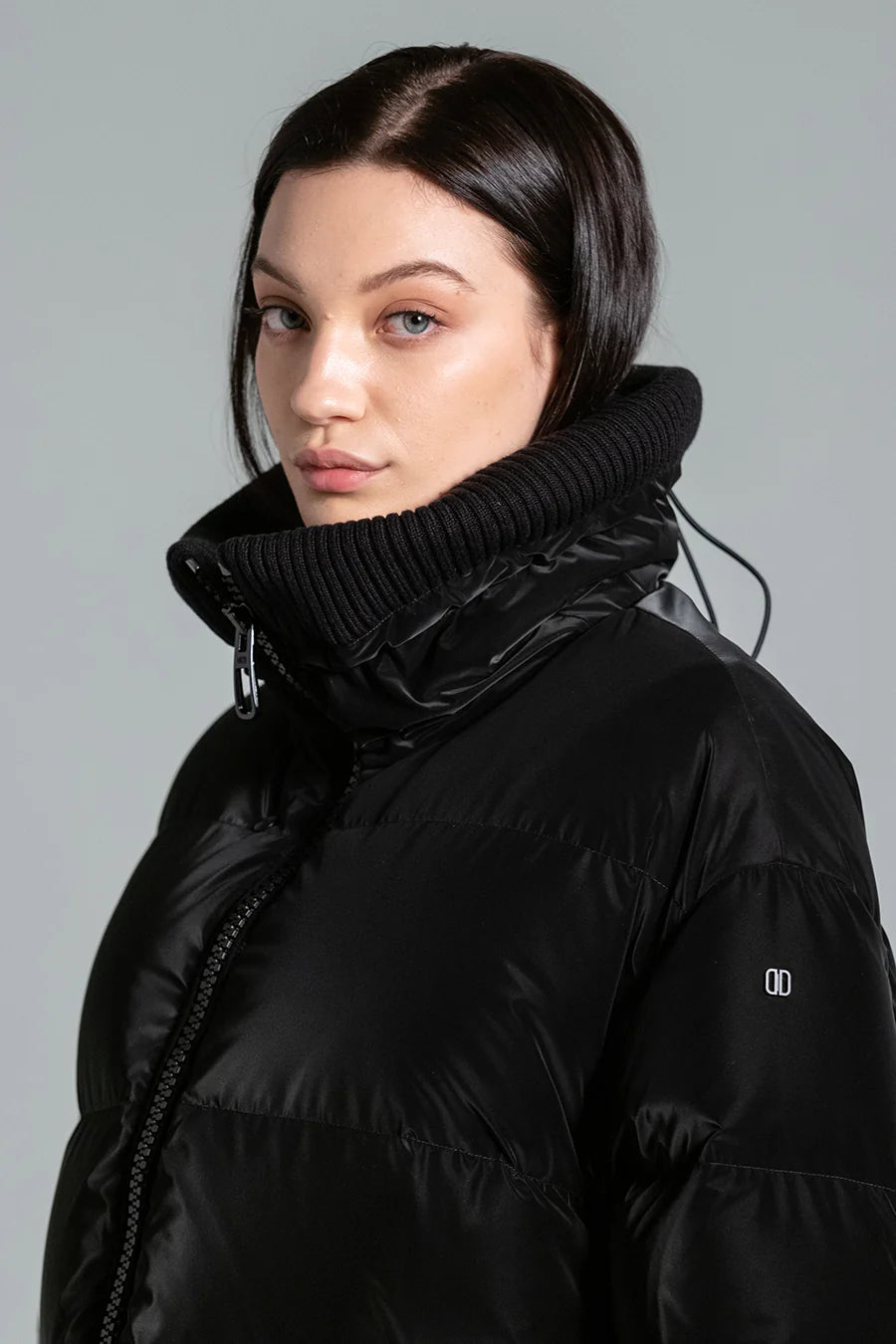 Glossy Down Jacket - Black by Duno — alternate view