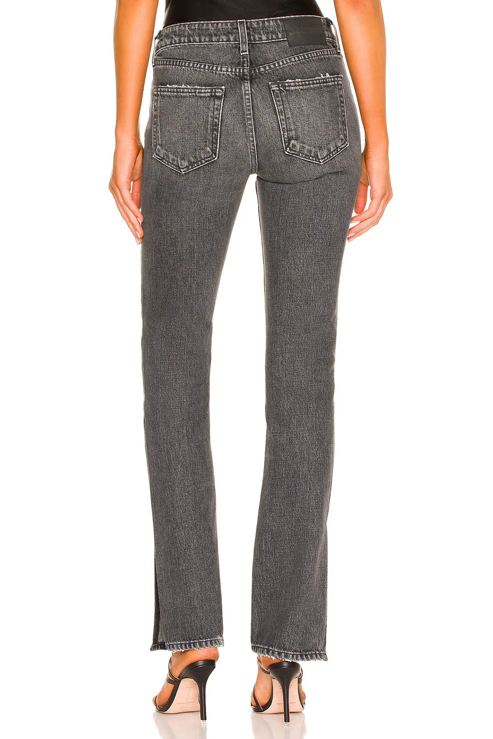 Hailey Low Rise Slim Boot Jeans - Empire State by Grlfrnd — view 3