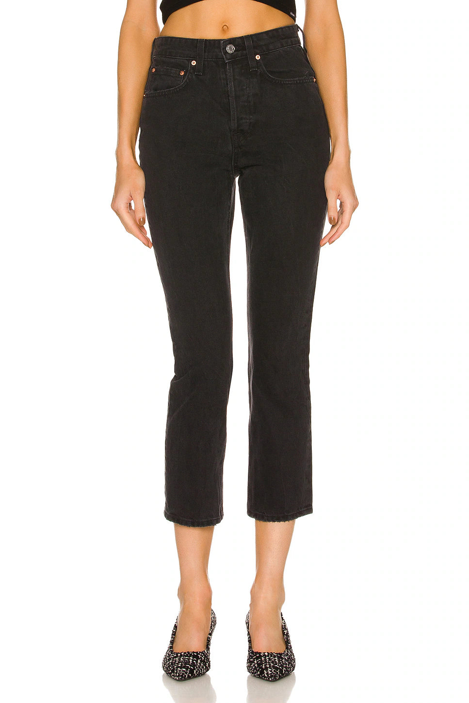 Karolina High Rise Straight Crop Jeans - East Side by Grlfrnd | 25 South Boutiques
