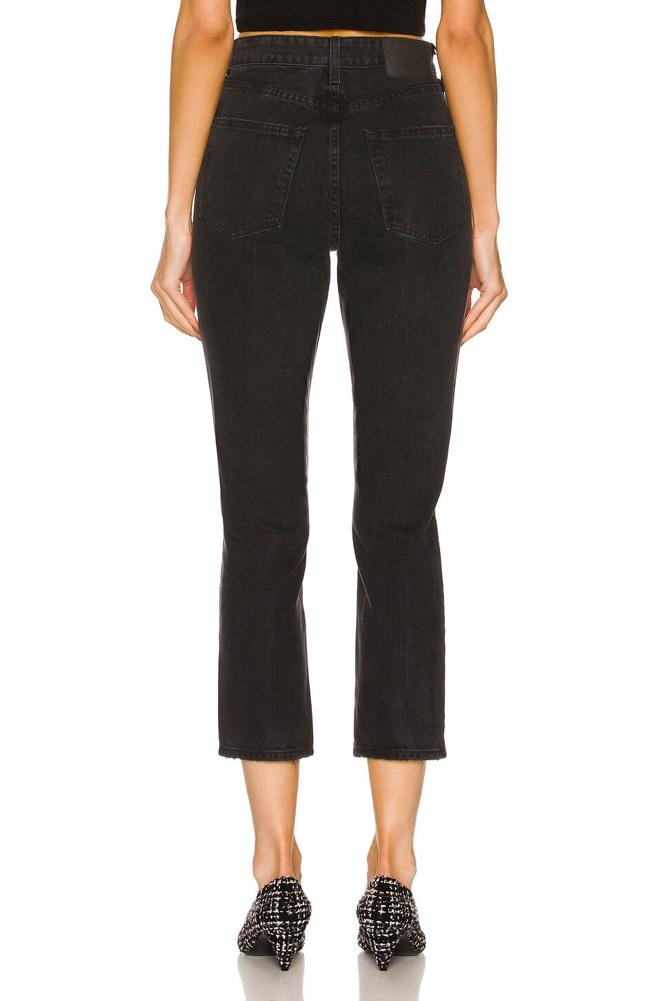 Karolina High Rise Straight Crop Jeans - East Side by Grlfrnd — view 3