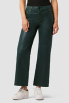 Rosie High-Rise Wide Leg Ankle Jean - Coated Scarab by Hudson — alternate view