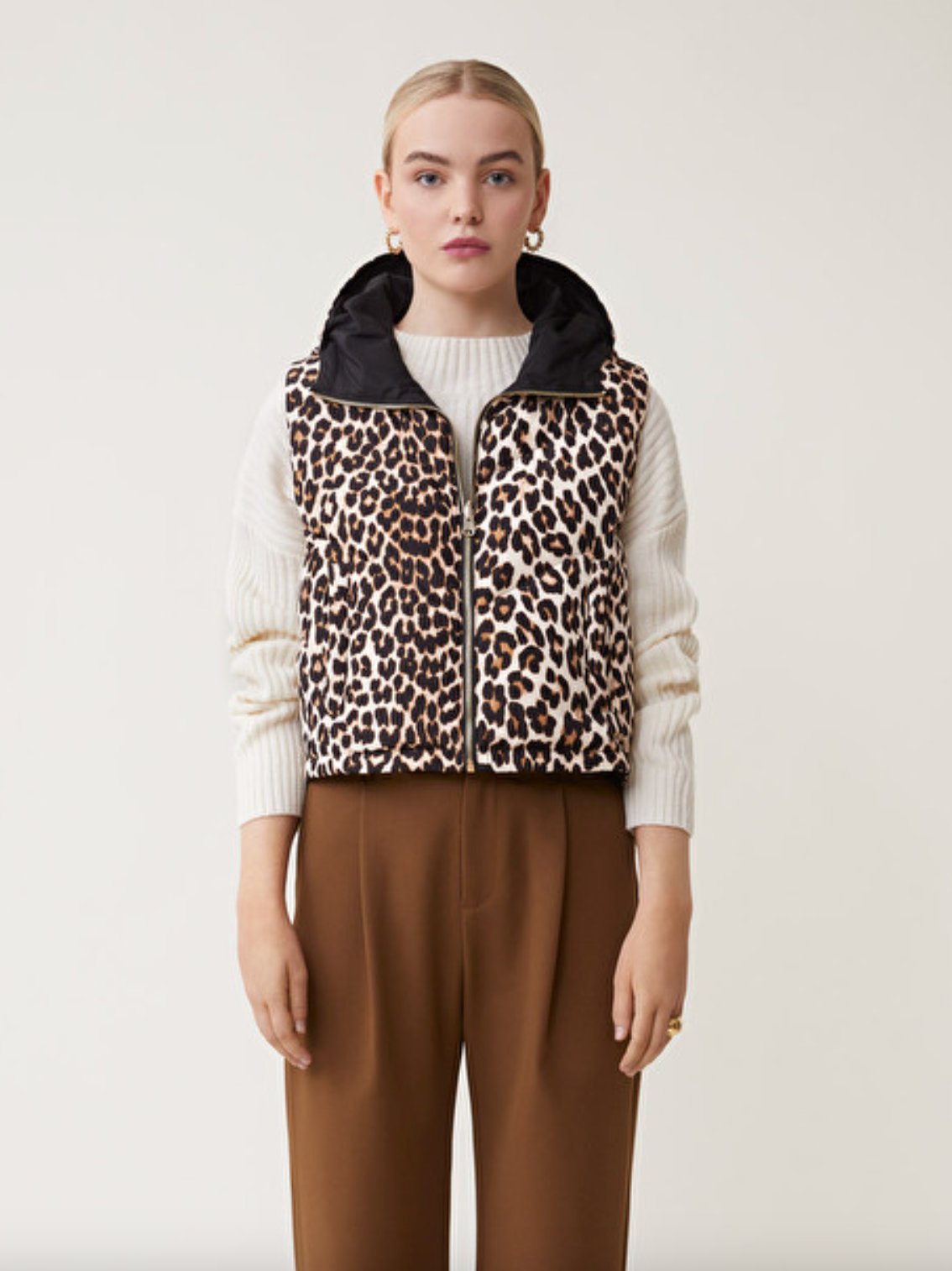 Dazzle Reversible Jacket - Noir Leopard Print by Suncoo | 25 South Boutiques