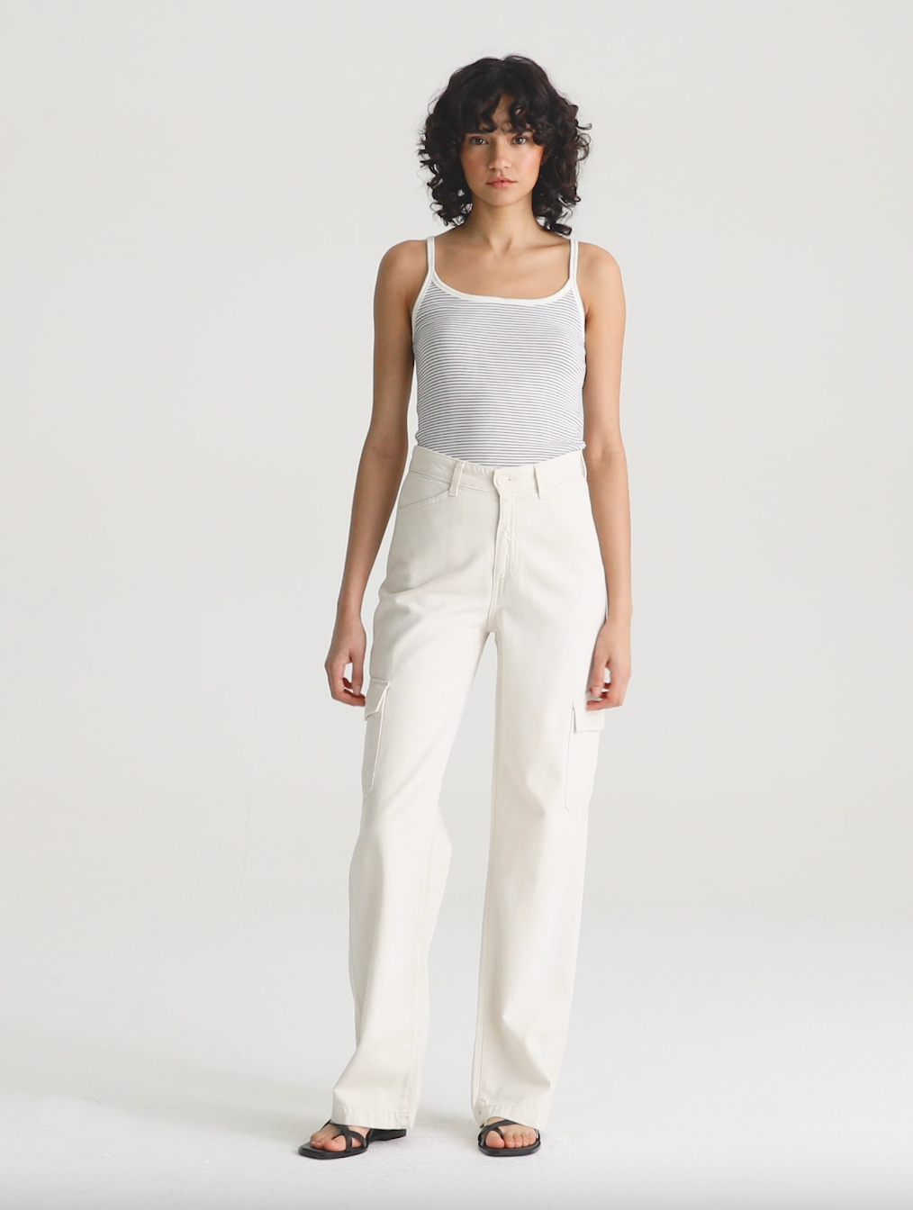 Gatina Wide Leg Cargo - Opal Stone by Adriano Goldschmied AG | 25 South Boutiques