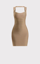 Eliza Dress - Latte by Herve Leger — view 6