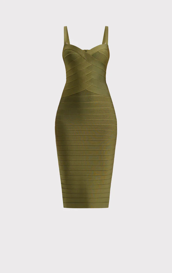Maria Dress - Meadow by Herve Leger — view 5