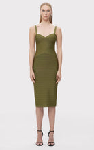 Maria Dress - Meadow by Herve Leger — view 3