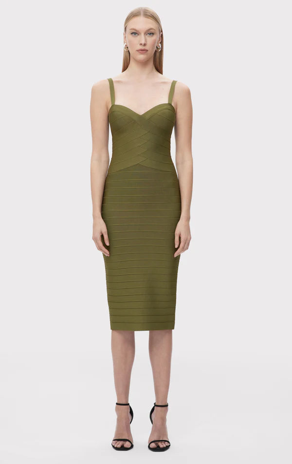 Maria Dress - Meadow by Herve Leger — view 3