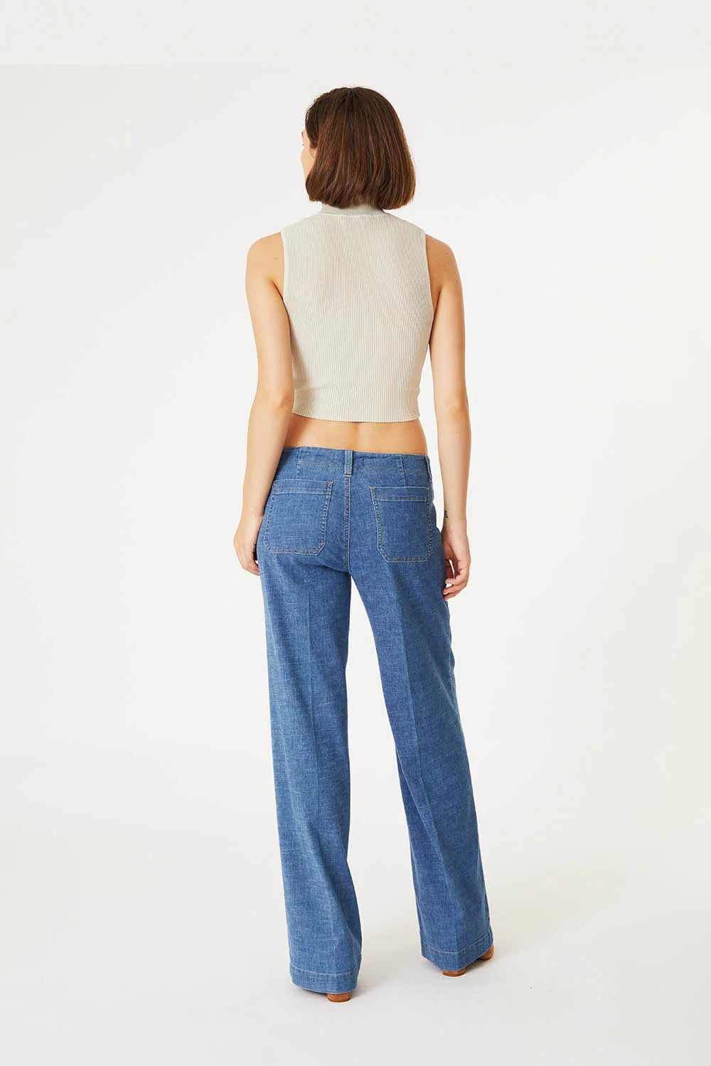 Hampton Wide Leg Denim - Stargazer by Level 99 — view 3