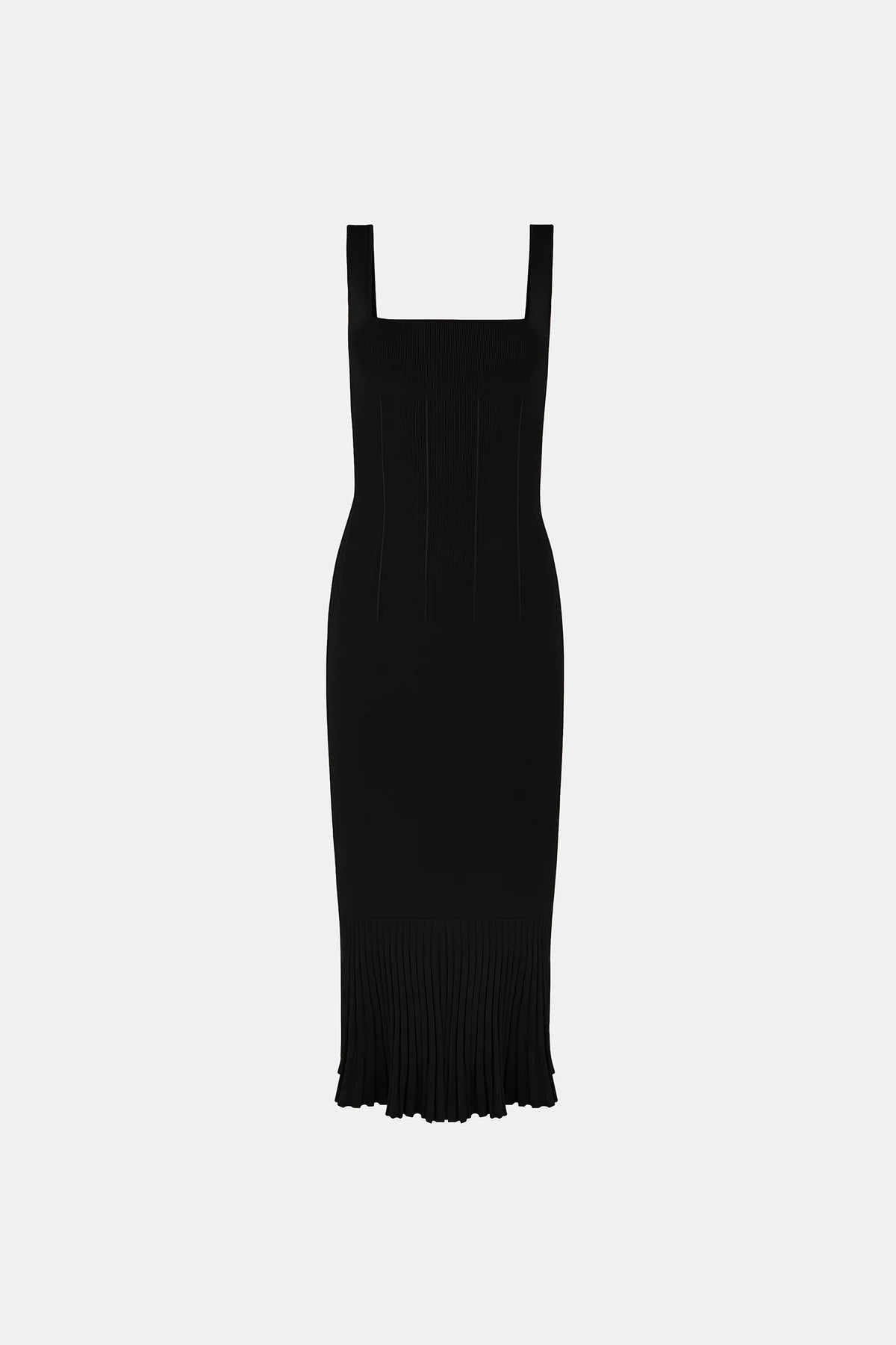 High Shine Atalanta Dress - Black by Galvan London — view 5