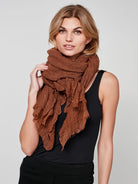 Hope Scarf - Toffee Brown by Nu Denmark — alternate view