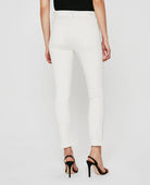 Mari Crop High-Rise Slim Straight Jean - White Cream by Adriano Goldschmied AG — view 5
