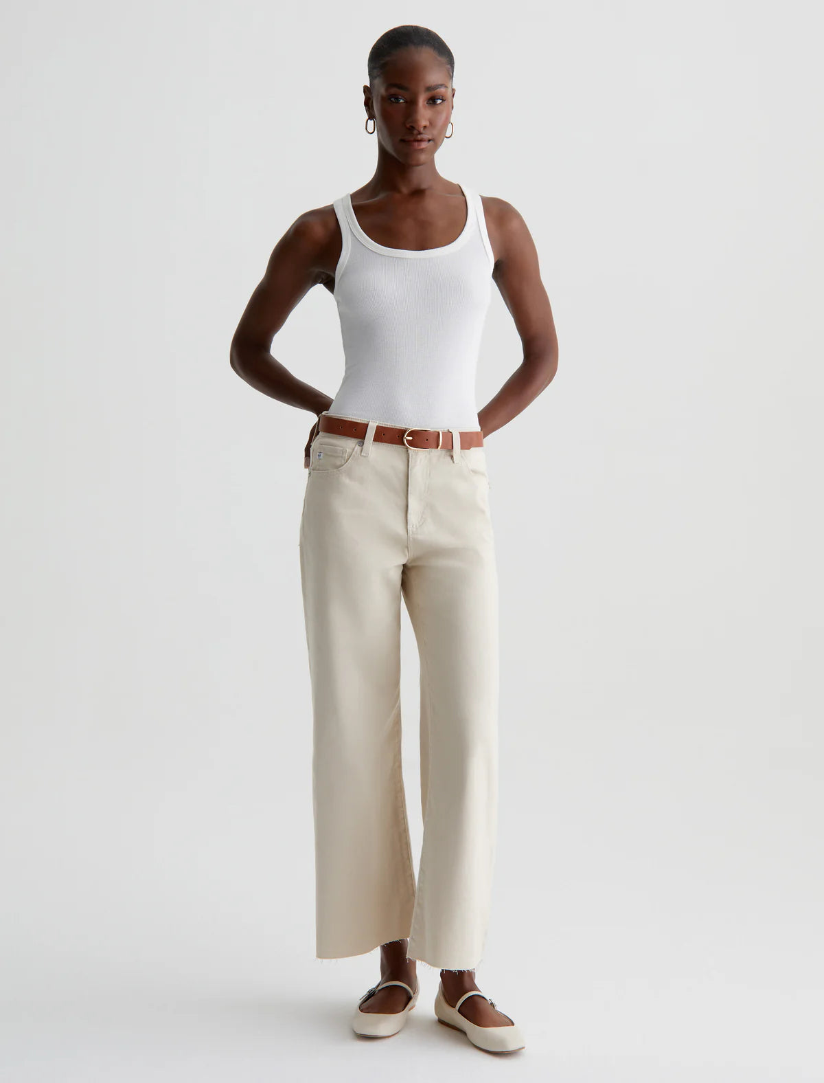 Saige Wide Leg Crop - Opal Stone by Adriano Goldschmied AG | 25 South Boutiques