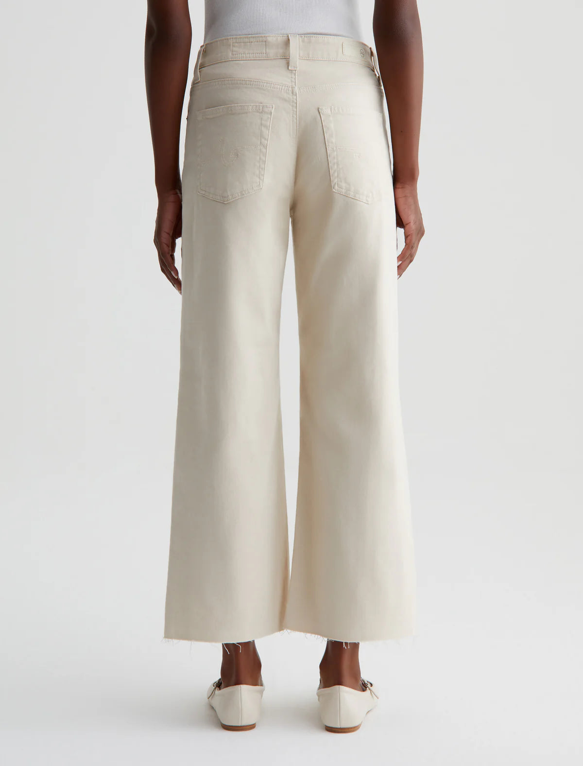 Saige Wide Leg Crop - Opal Stone by Adriano Goldschmied AG — view 5