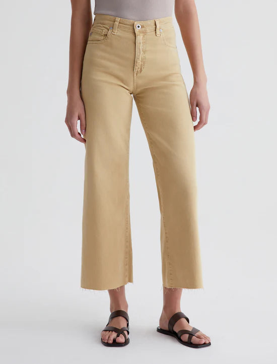 Saige Wide Leg Crop - Sulfur Aspen Yellow by Adriano Goldschmied AG — alternate view