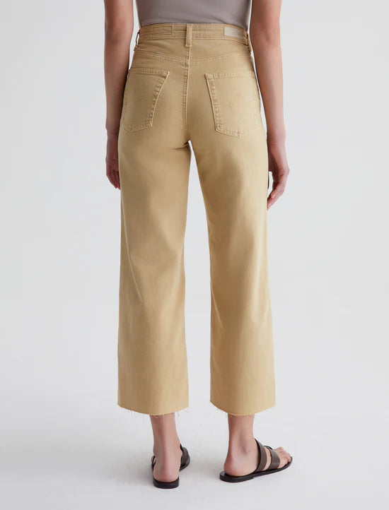 Saige Wide Leg Crop - Sulfur Aspen Yellow by Adriano Goldschmied AG — view 6