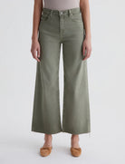 Saige Wide Leg Crop - Sulfur Dried Parsley by Adriano Goldschmied AG — alternate view