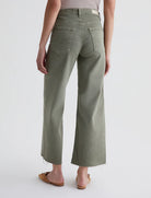 Saige Wide Leg Crop - Sulfur Dried Parsley by Adriano Goldschmied AG — view 6