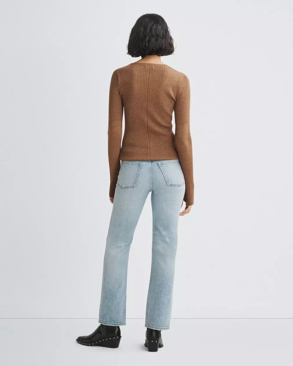 Harlow Mid Rise Straight - Lou by Rag & Bone — view 3