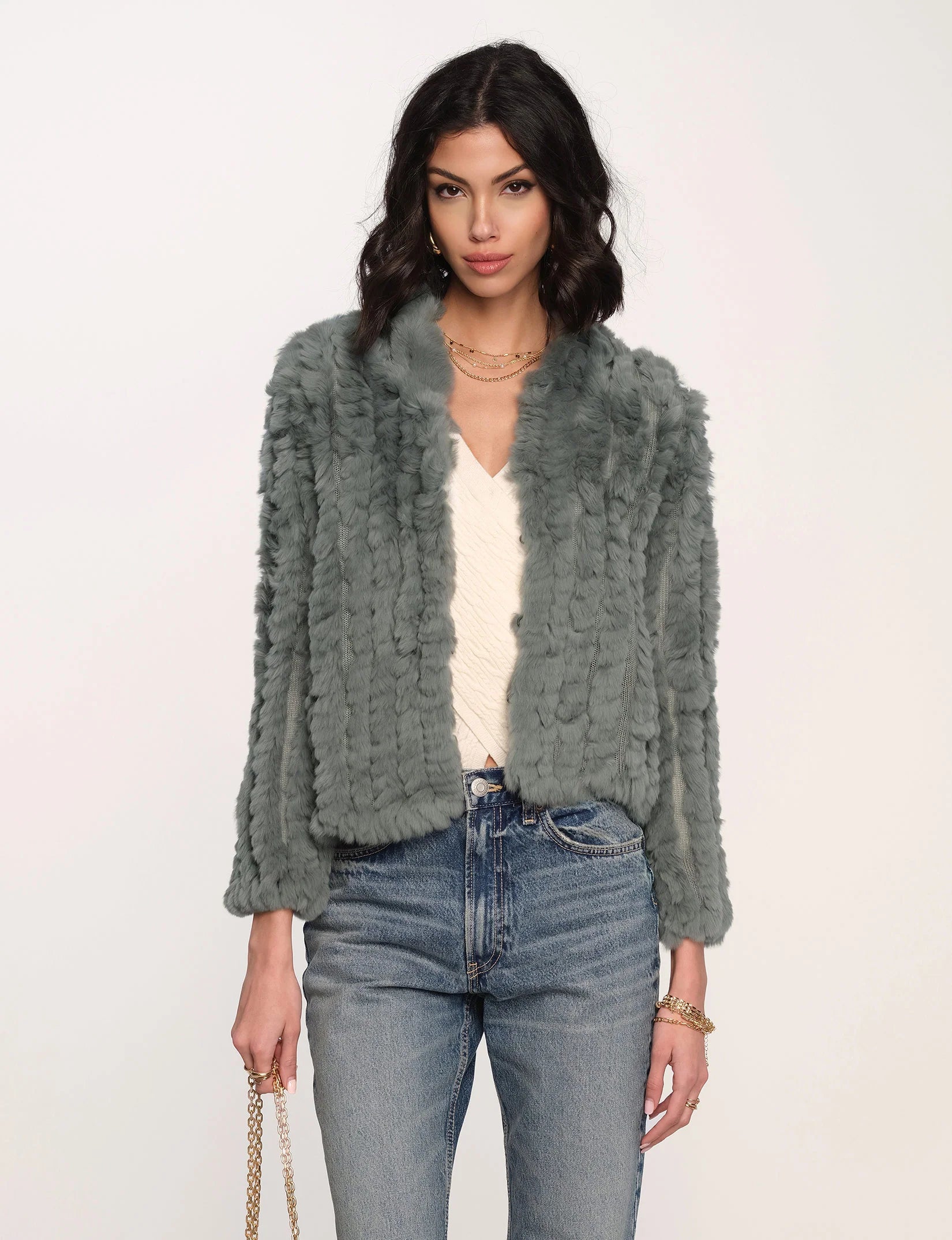 Rosa Fur Jacket - Mineral by Heartloom | 25 South Boutiques
