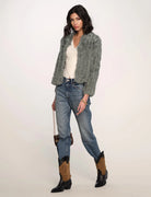 Rosa Fur Jacket - Mineral by Heartloom — view 3