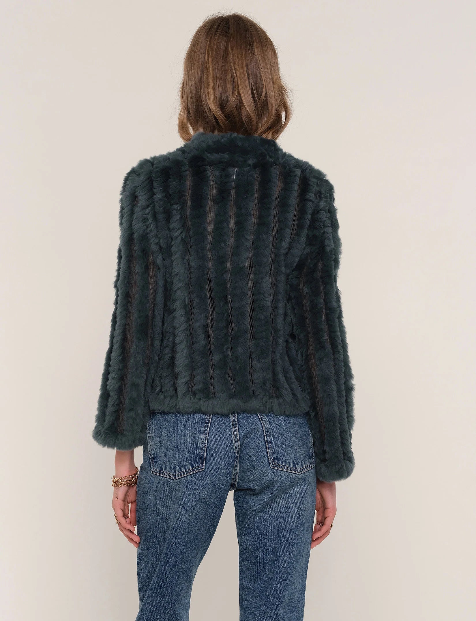 Rosa Fur Jacket - Jungle by Heartloom — view 4